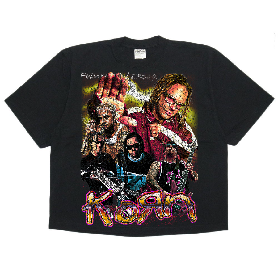 Korn Retro Style Streetwear Boxy Tee