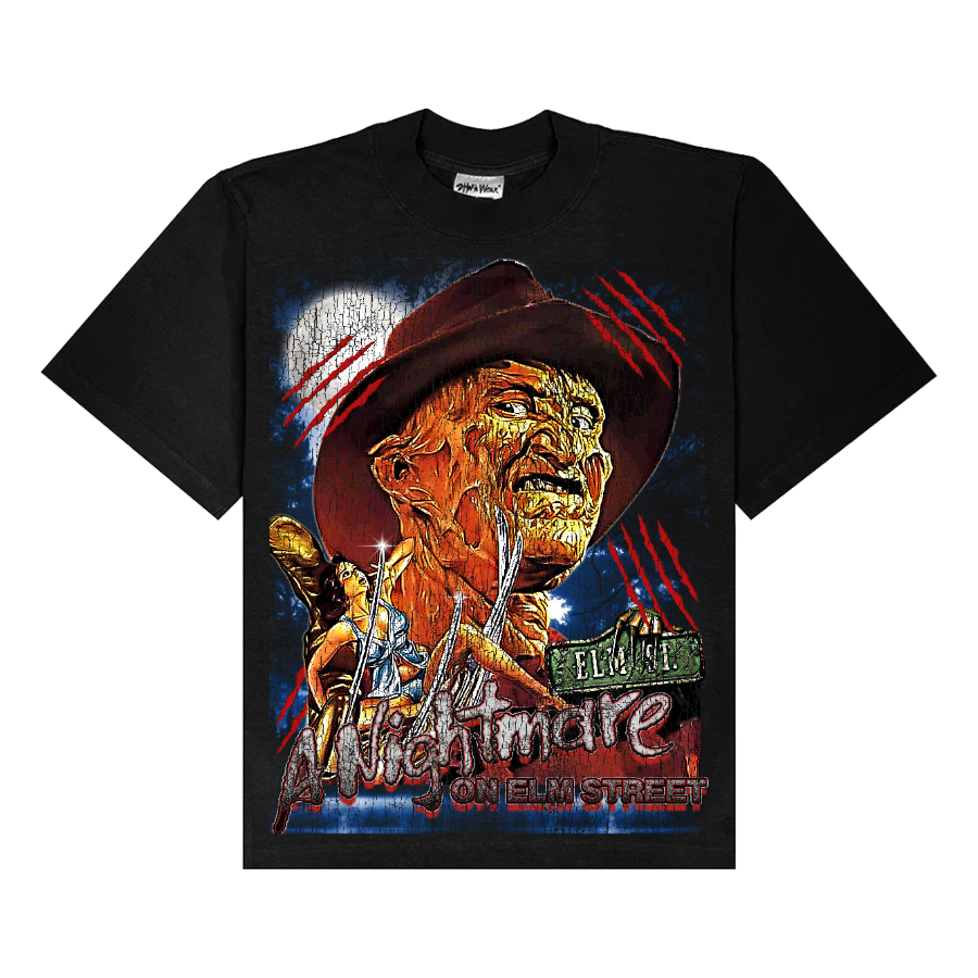 Nightmare on Elm Street Freddy Krueger Retro Style Streetwear Tee