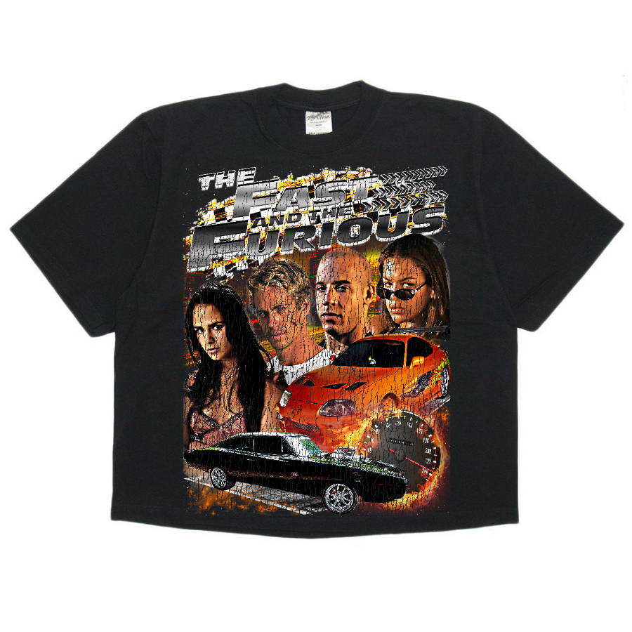 Fast N Furious Retro Style Streetwear Boxy Tee