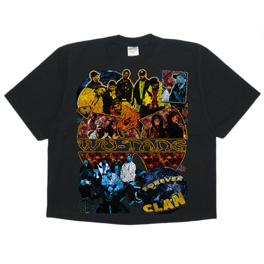 Wu-Tang Retro Style Streetwear Boxy Tee