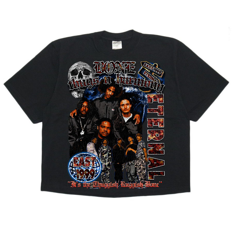 Bone Thugs N Harmony Retro Style Streetwear Boxy Tee