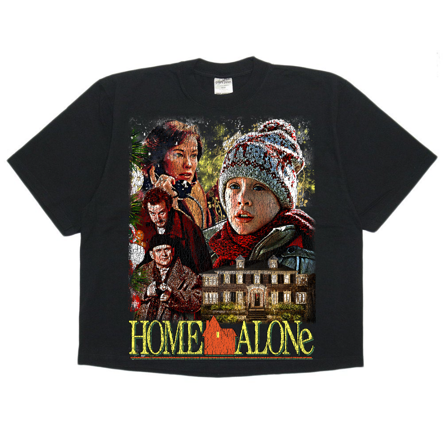 Home Alone Retro Style Streetwear Boxy Tee