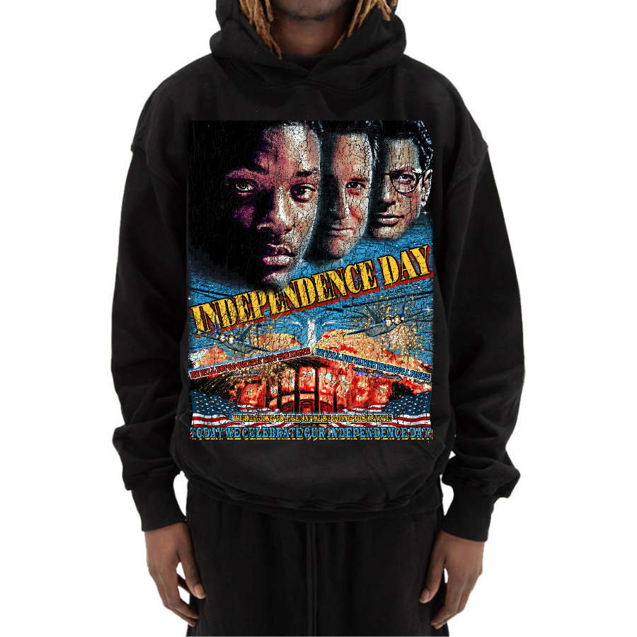 Independence Day Retro Style Streetwear Hoodie