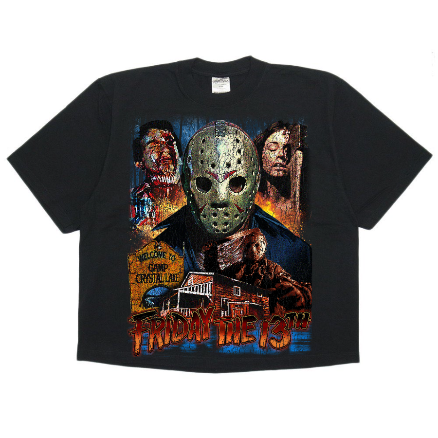 Friday the 13th Retro Style Streetwear Boxy Tee