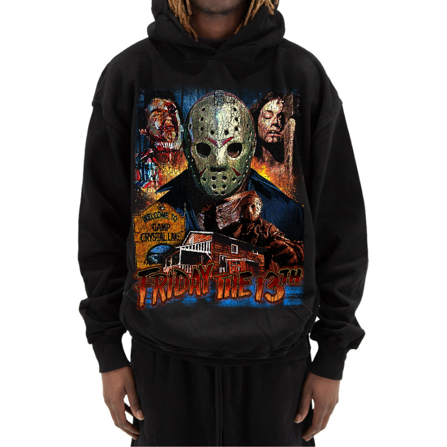 Friday the 13th Retro Style Streetwear Hoodie