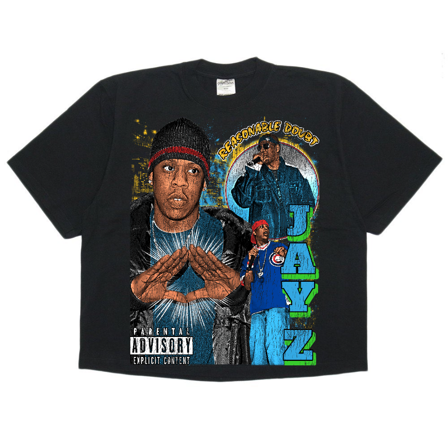 Jay-Z Retro Style Streetwear Boxy Tee