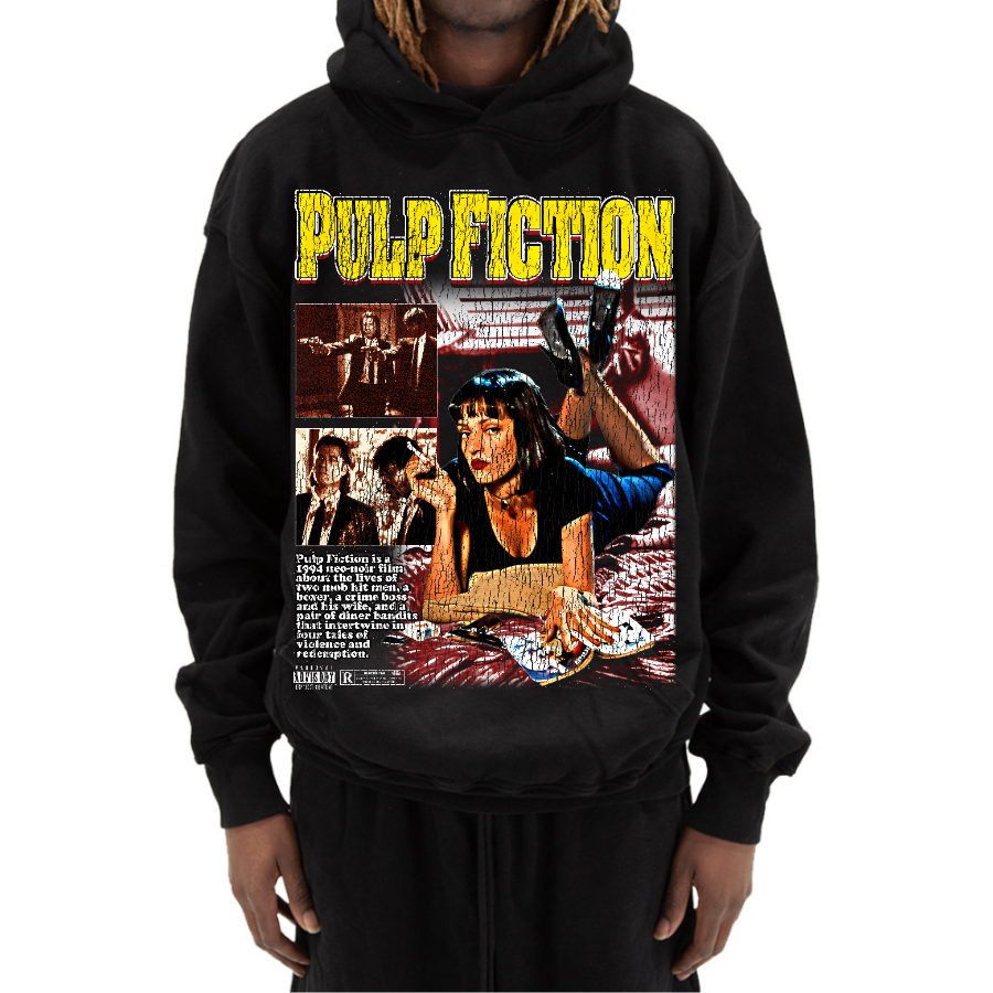 Pulp Fiction Retro Style Streetwear Hoodie