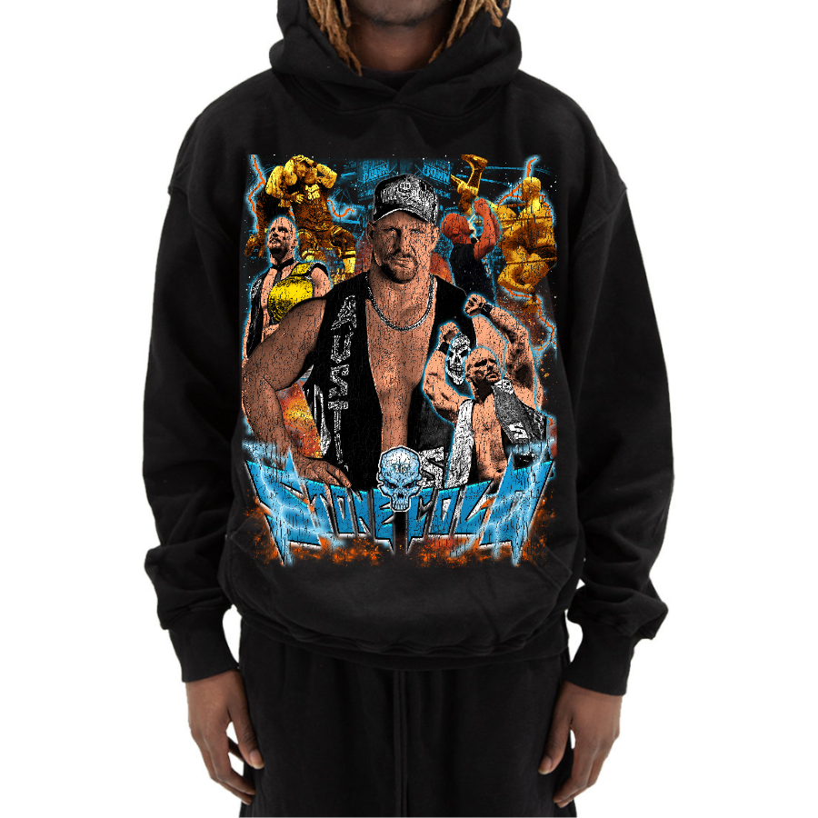 Stone Cold Retro Style Streetwear Hoodie