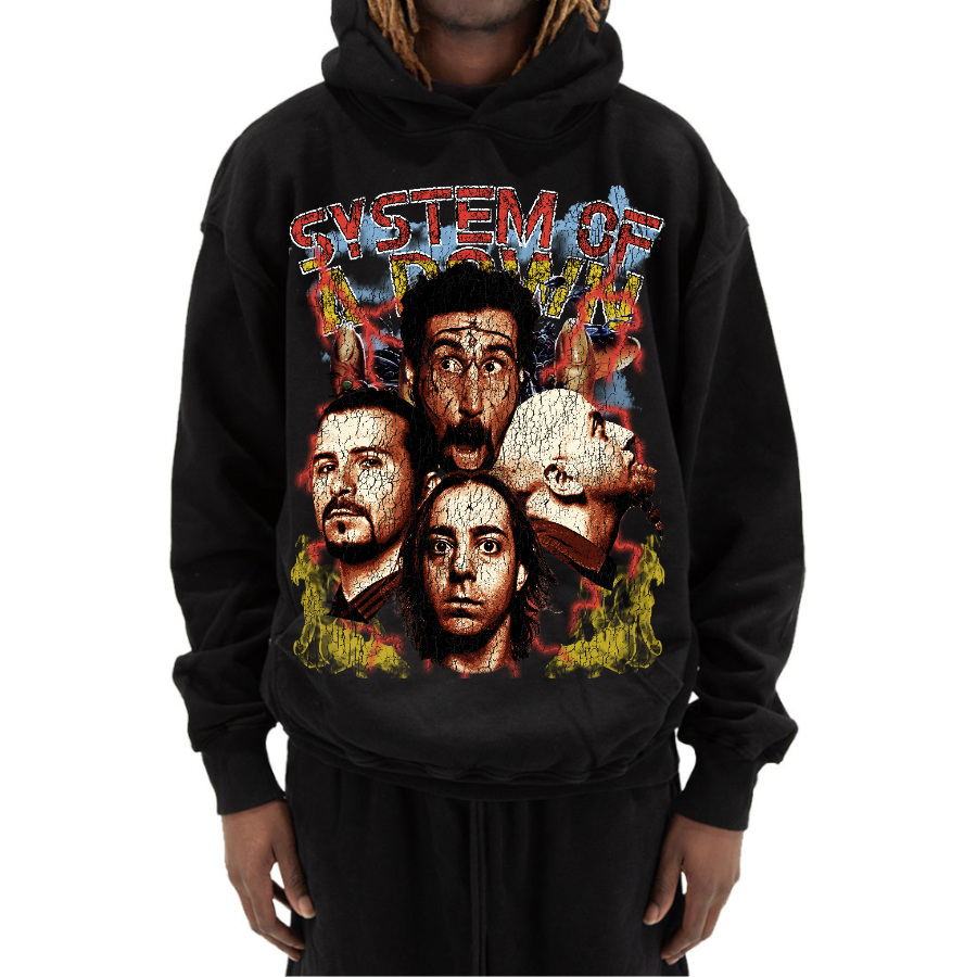 System of a Down Retro Style Streetwear Hoodie