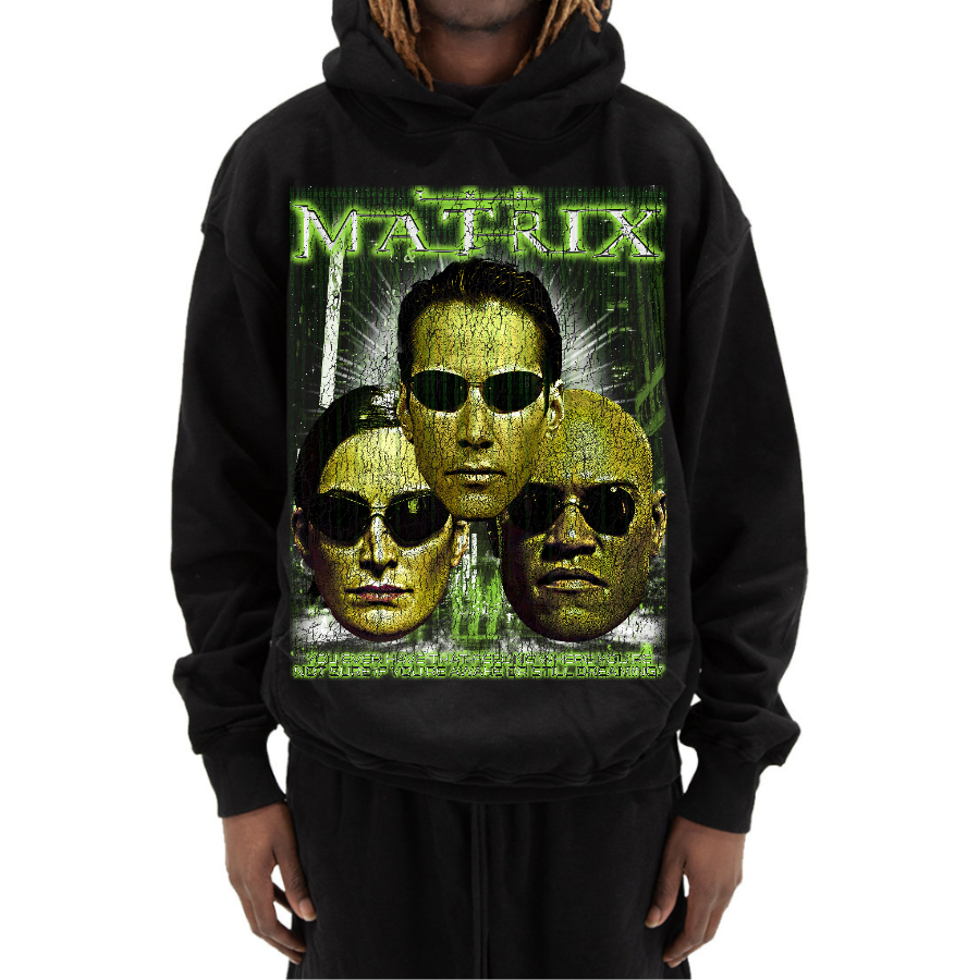 The Matrix Retro Style Streetwear hoodie