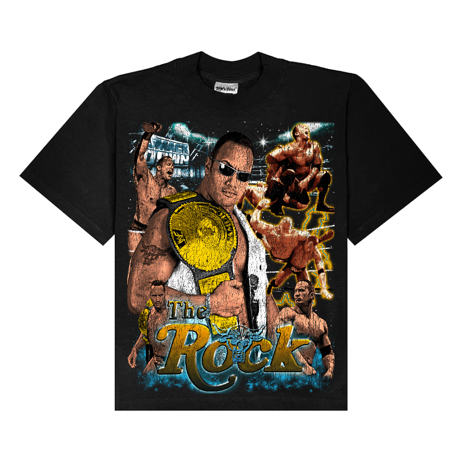 The Rock Retro Style Streetwear Tee