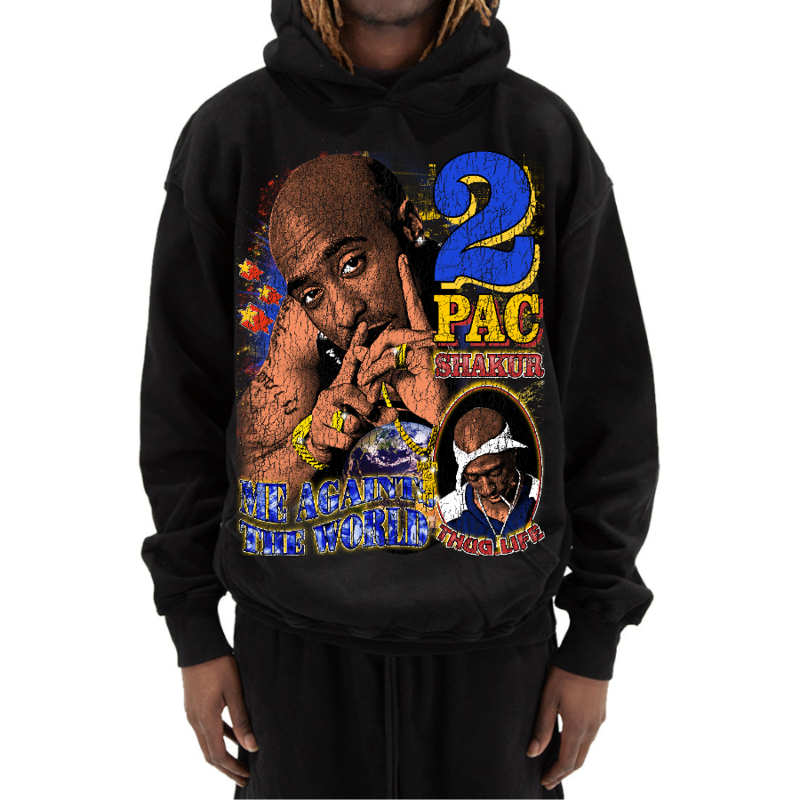 Tupac Shakur Retro Style Streetwear Hoodie